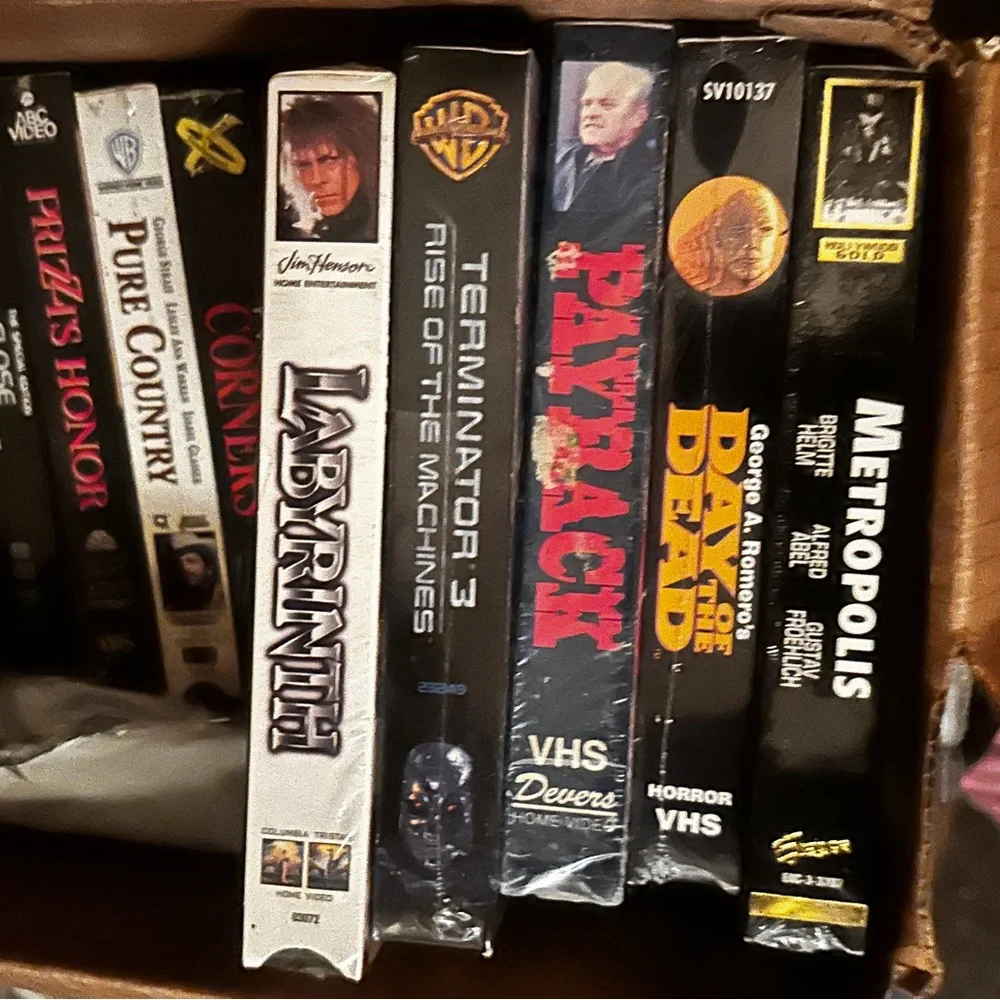 VHS Factory Sealed Large Movie Collection Vintage Lot